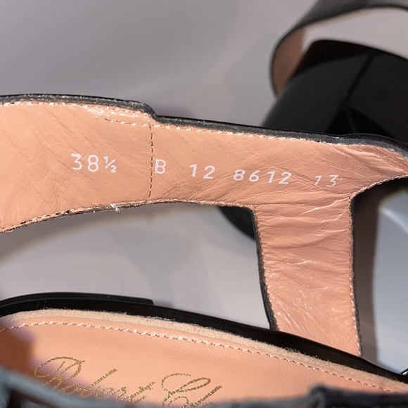 Robert Clergerie block heel sandals size 38.5 made in France - Picture 8 of 10